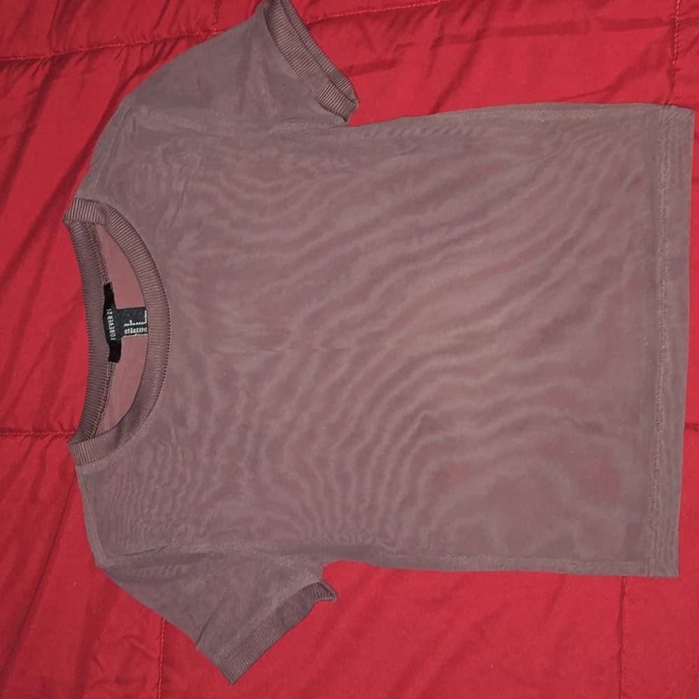 Small mesh crop top